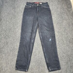 Vintage Levis SilverTab Jeans Mens 30x32 Black Loose Baggy Made in USA Faded 90s